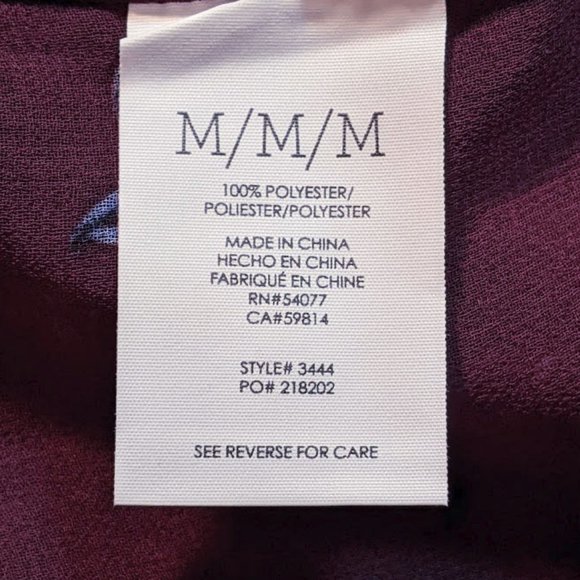 CAbi | 'Bouquet' Floral Print Tunic Blouse Top - Picture 9 of 10